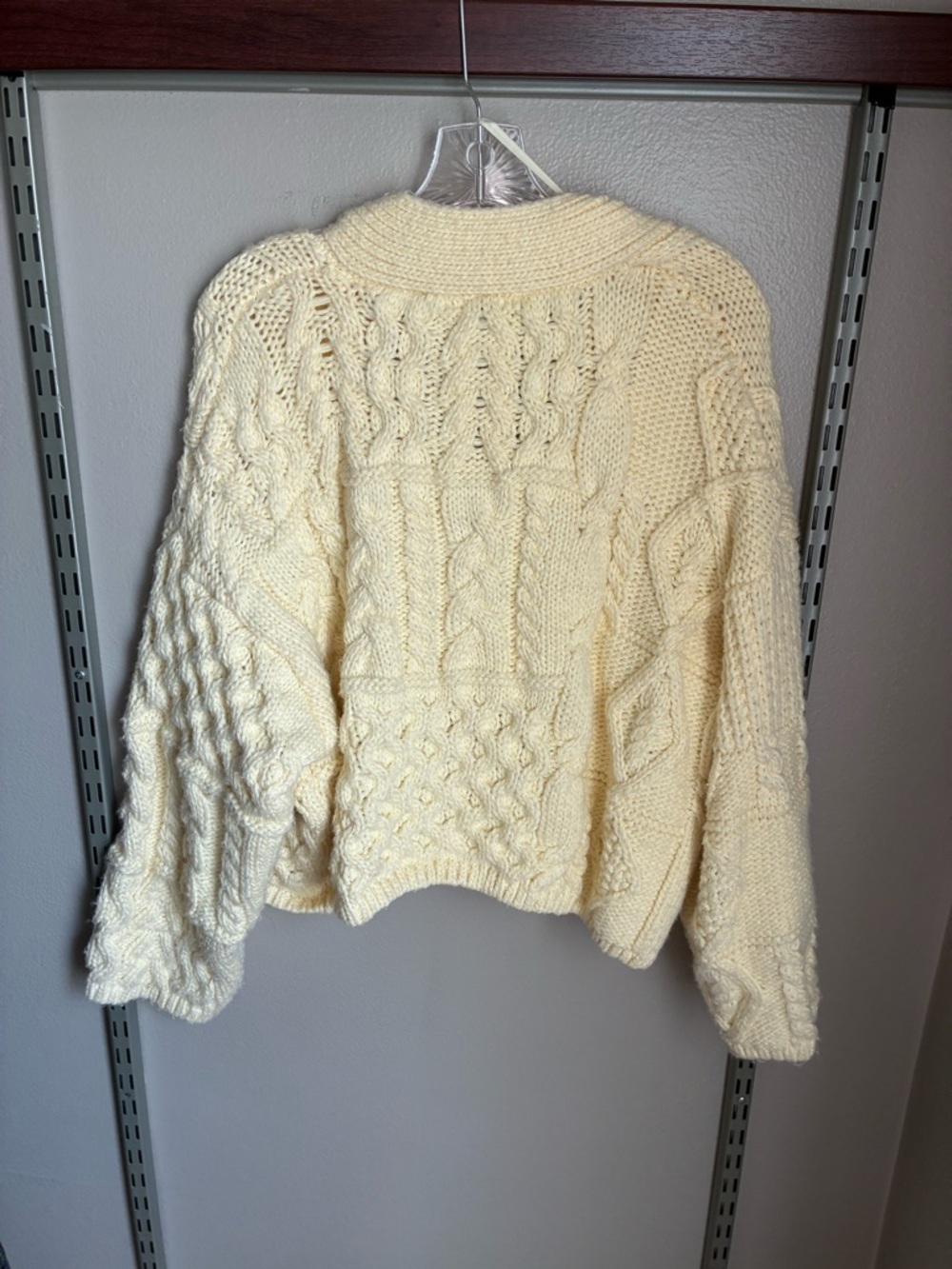Zara Butter Yellow Chunky Knit Cardigan - Picture 4 of 4